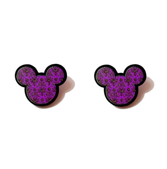 Haunted Wallpaper Mouse Acrylic Post Earrings