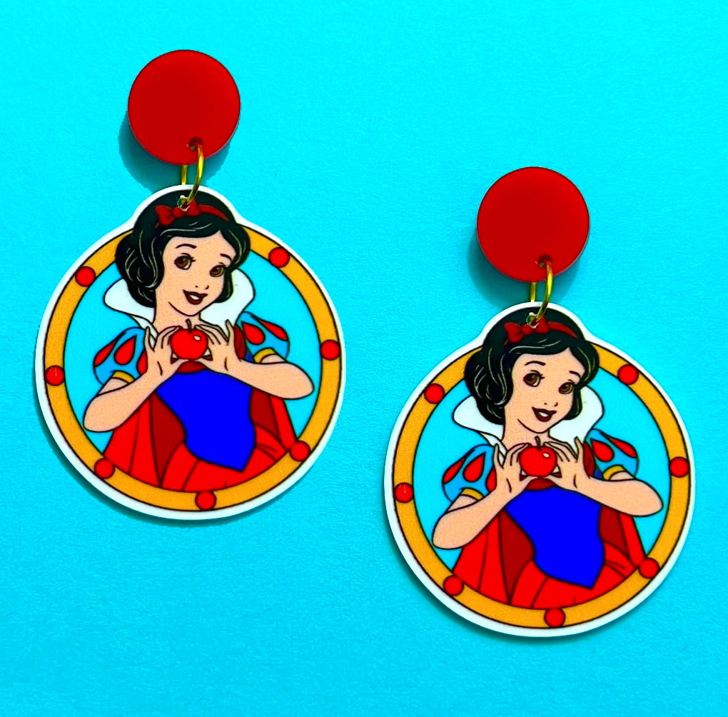 Snow White Drop Earrings