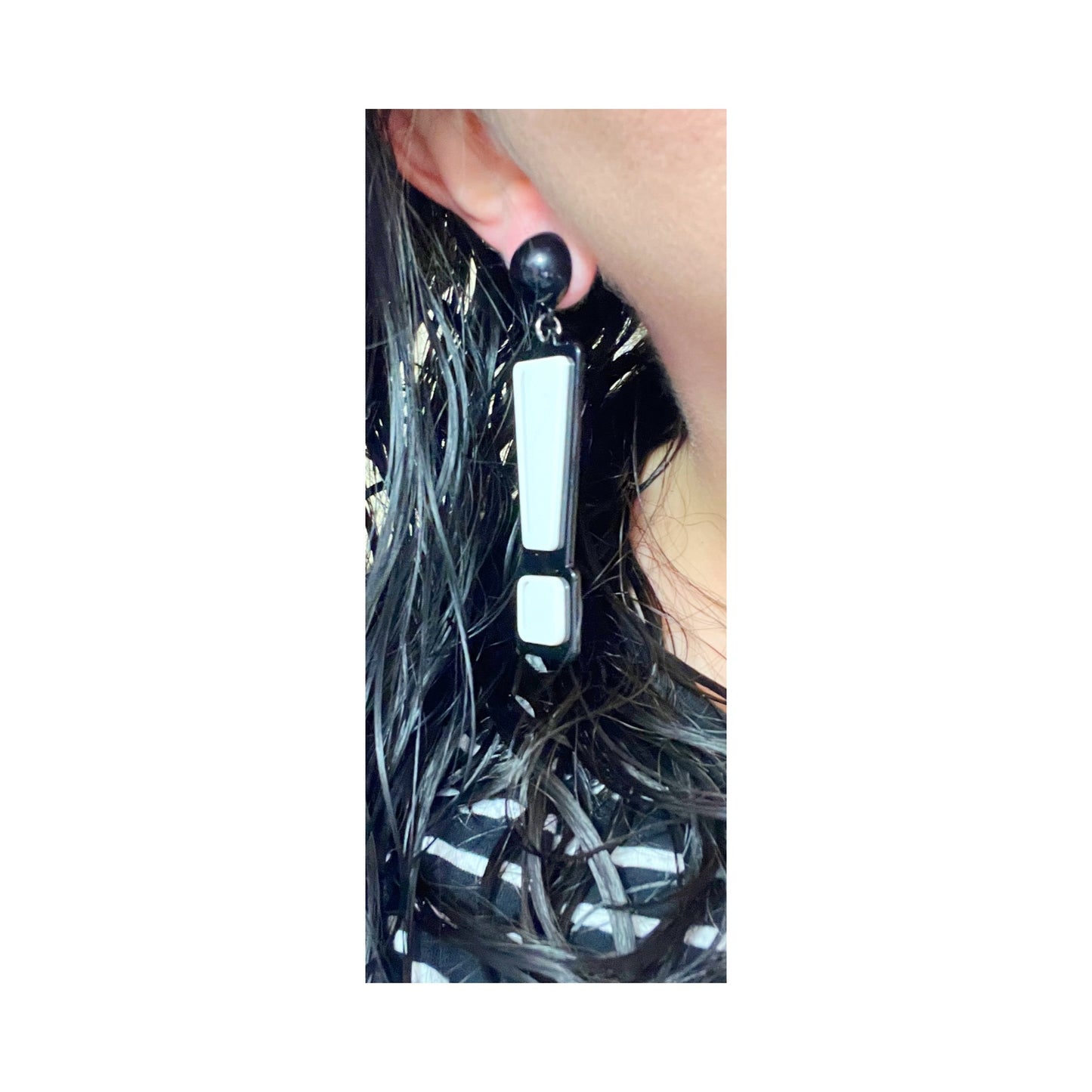 Punctuation Marks Acrylic Drop Earrings