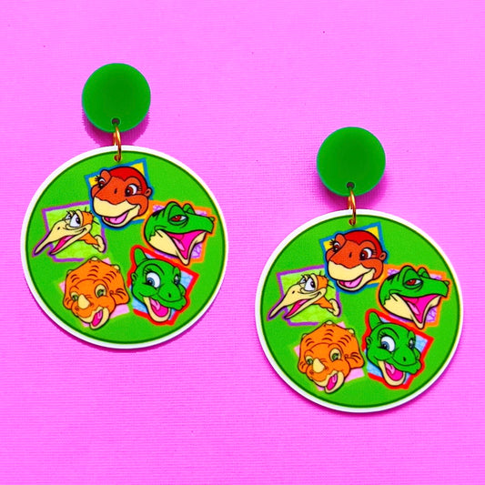 Land Before Time Drop Earrings