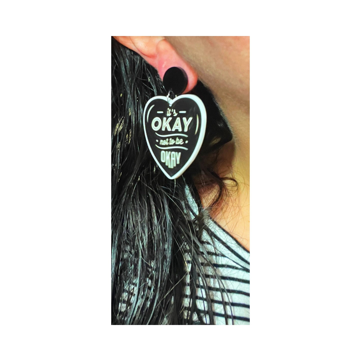 It’s OK Not To Be OK Acrylic Drop Earrings