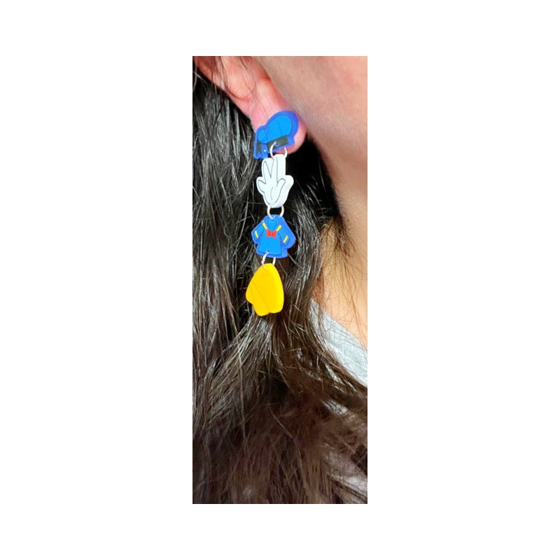 Sailor Duck Tiered Drop Earrings
