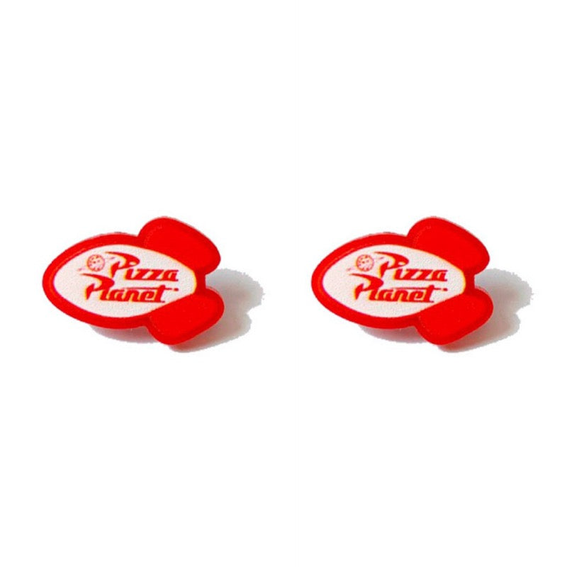 Pizza Planet Inspired Acrylic Post Earrings