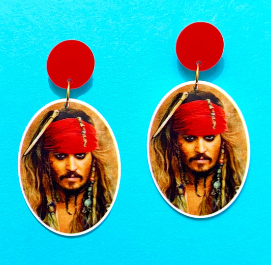 Captain Jack Inspired Acrylic Drop Earrings