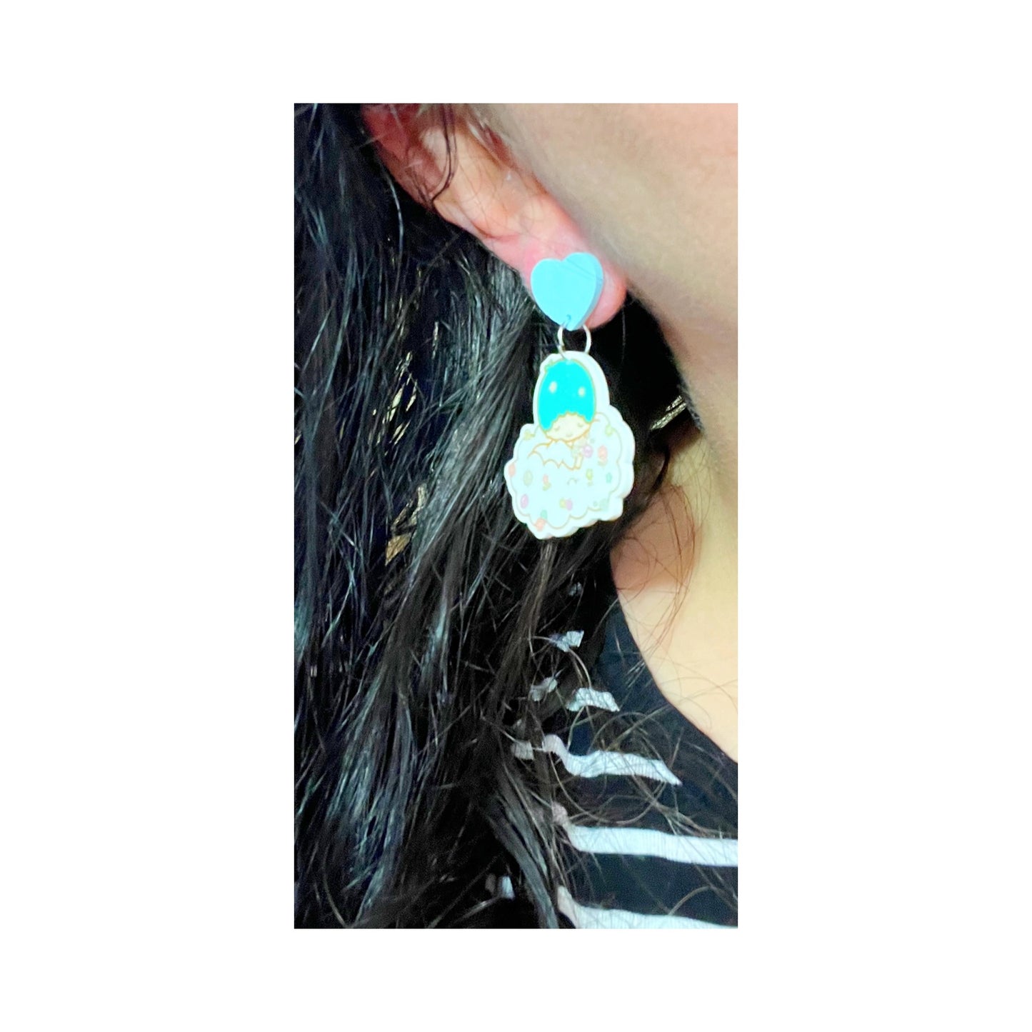 Little Twin Stars Acrylic Drop Earrings