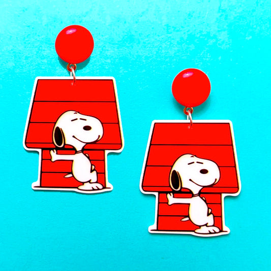 Snoopy House Drop Earrings