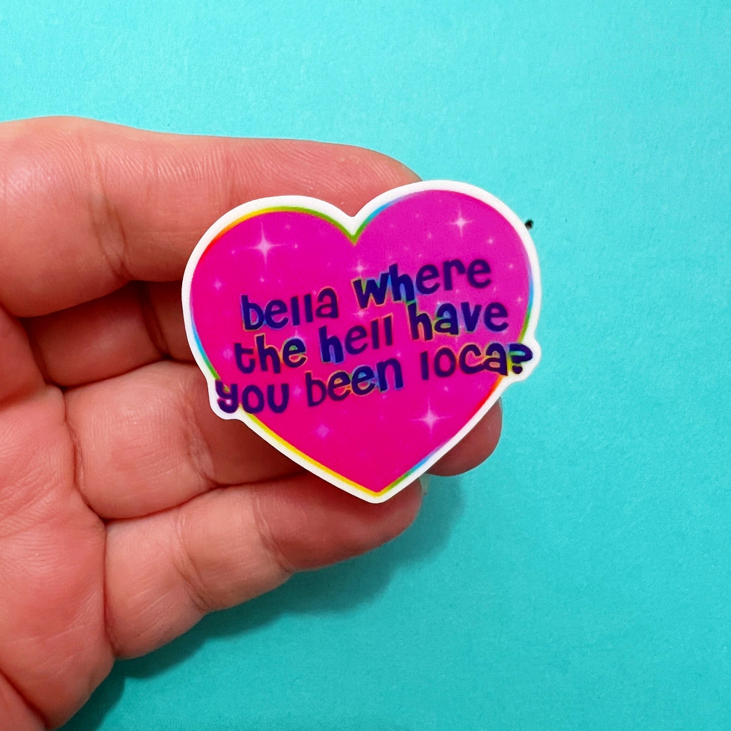 Bella Loca Twilight Heart Acrylic Pin Brooch