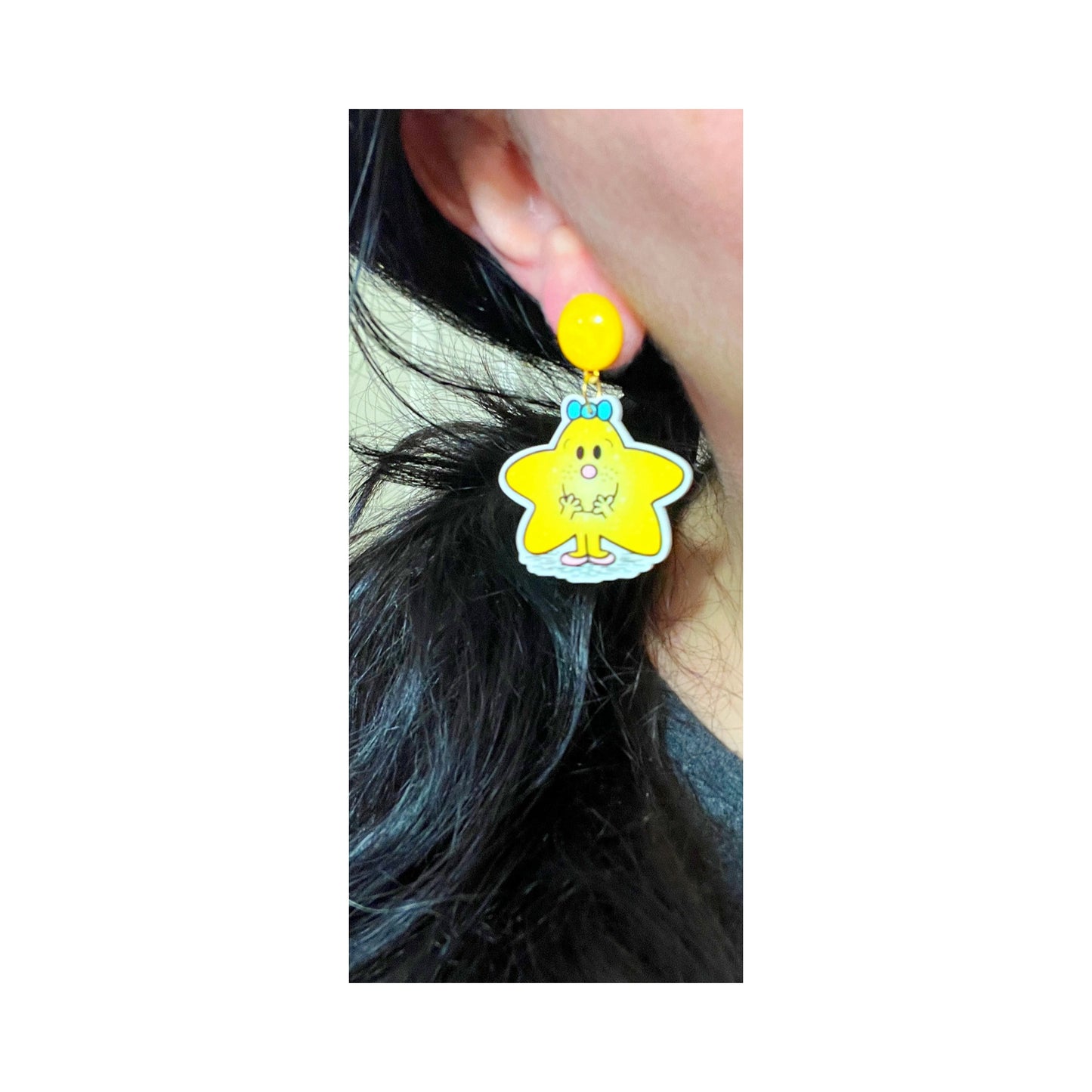 Little Miss Sparkle Acrylic Drop Earrings