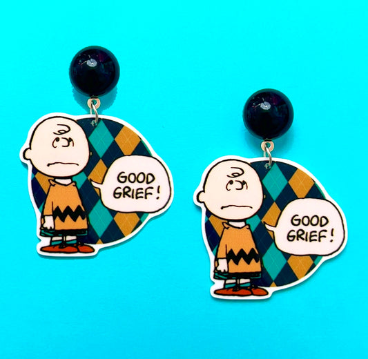 Charlie Peanuts Inspired Drop Earrings