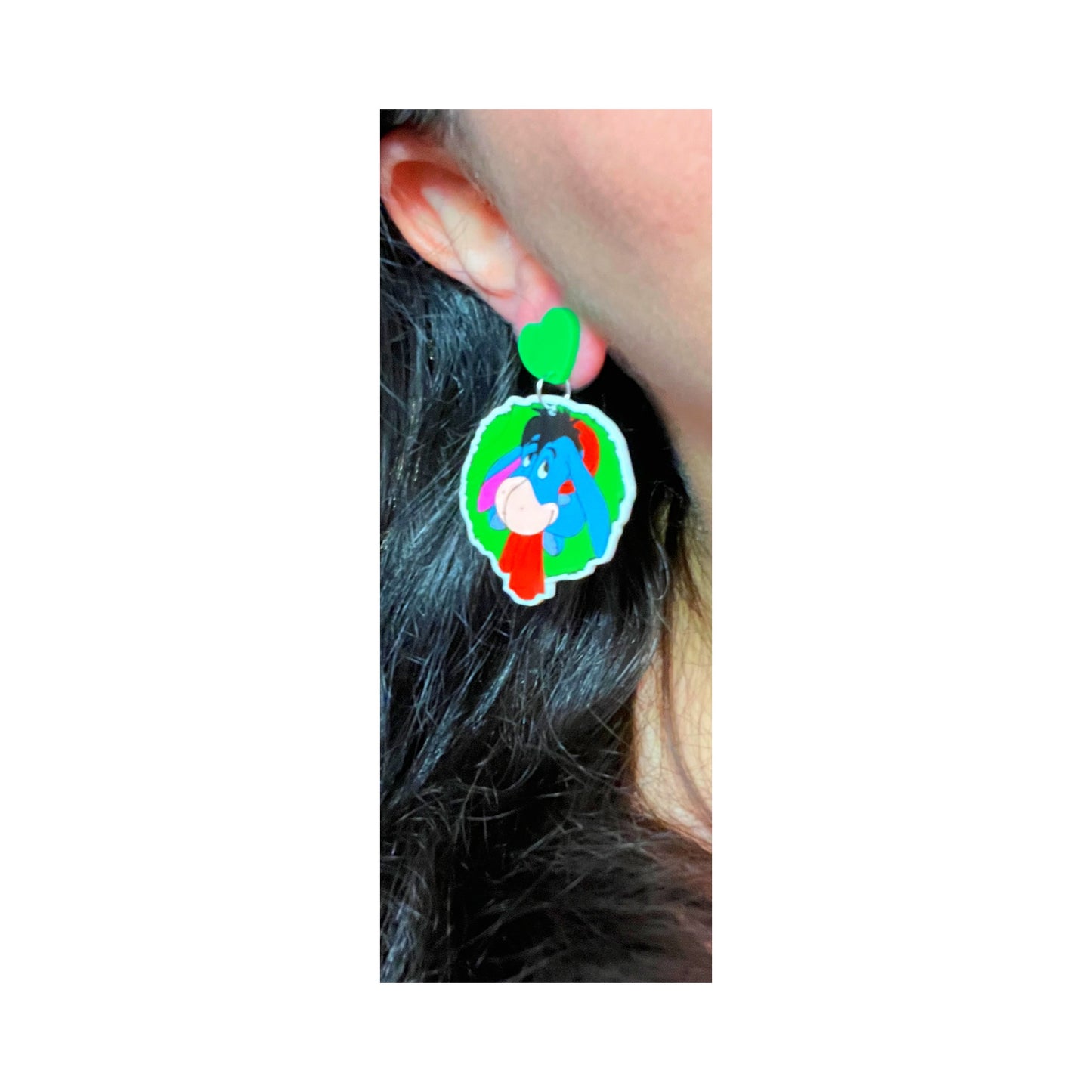 Eeyore Wreath Drop Earrings