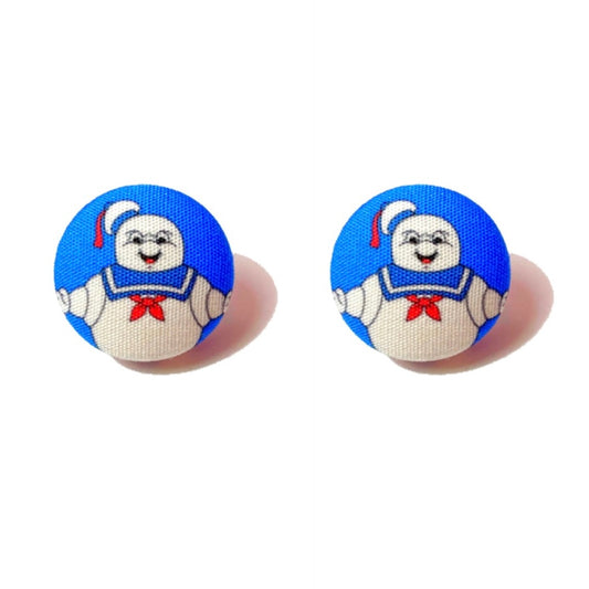 Marshmallow Man Post Earrings