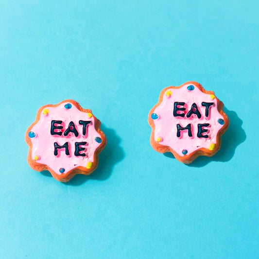 Eat Me Cookie Post Earrings