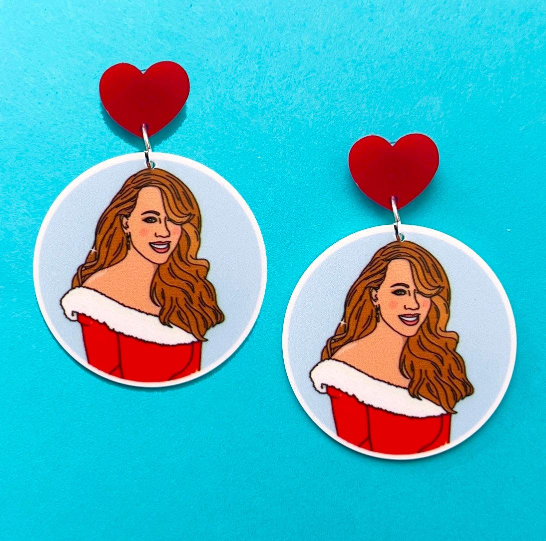 Mariah Christmas Drop Earrings