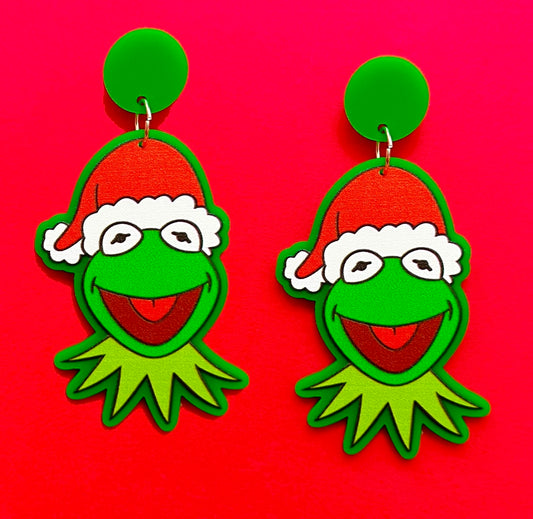 Kermie Santa Drop Earrings