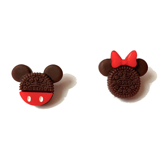 Mouse Oreo Post Earrings