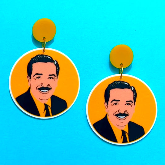 Uncle Walt Inspired Acrylic Drop Earrings