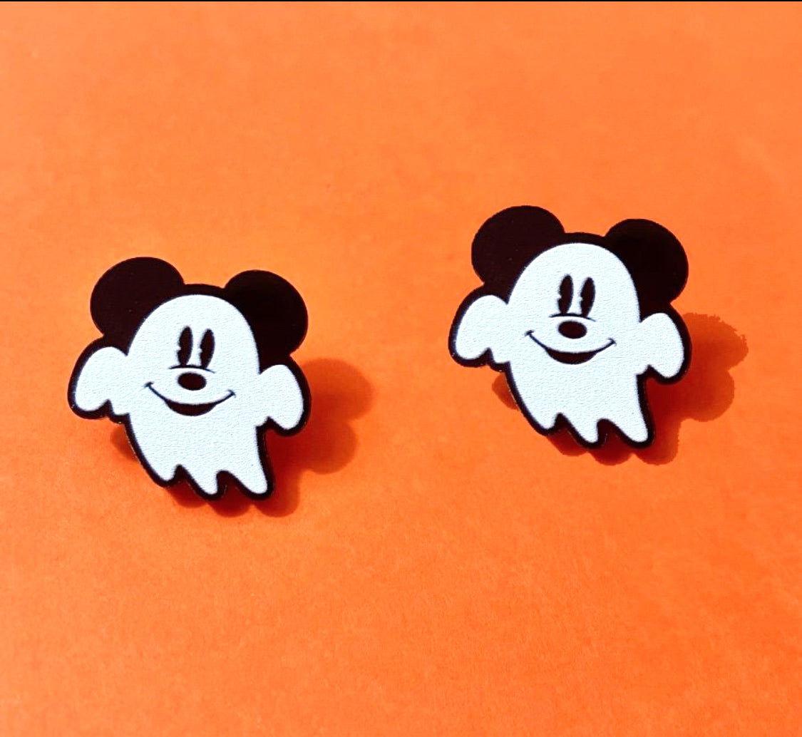Mouse Ghost Post Earrings