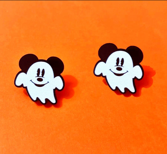 Mouse Ghost Post Earrings