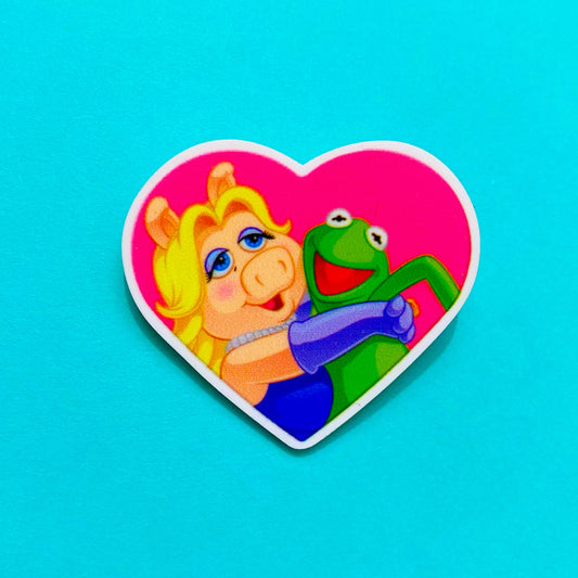 Piggy & Kermie Heart Pin