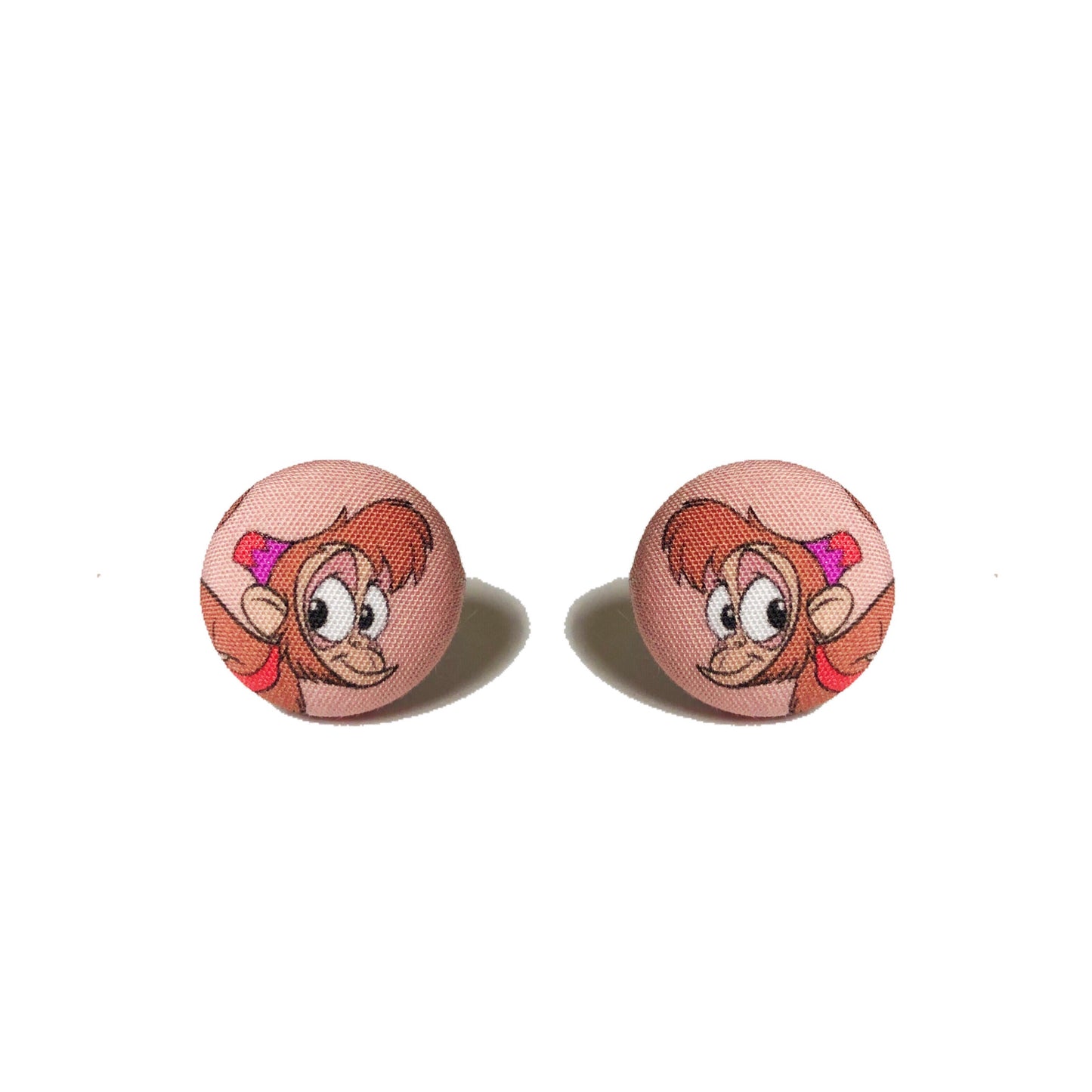 Abu Fabric Button Earrings