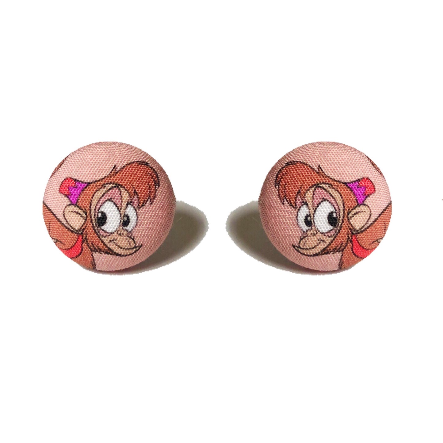 Abu Fabric Button Earrings